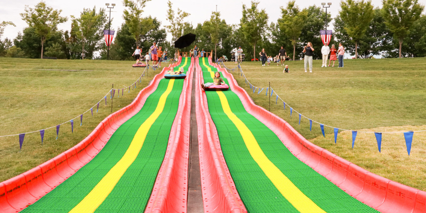 Long Slide at Ashton Garden